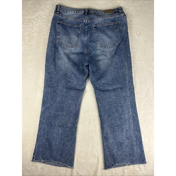 Women's Blue Flare & Wide Leg Jeans - Picture 11 of 14
